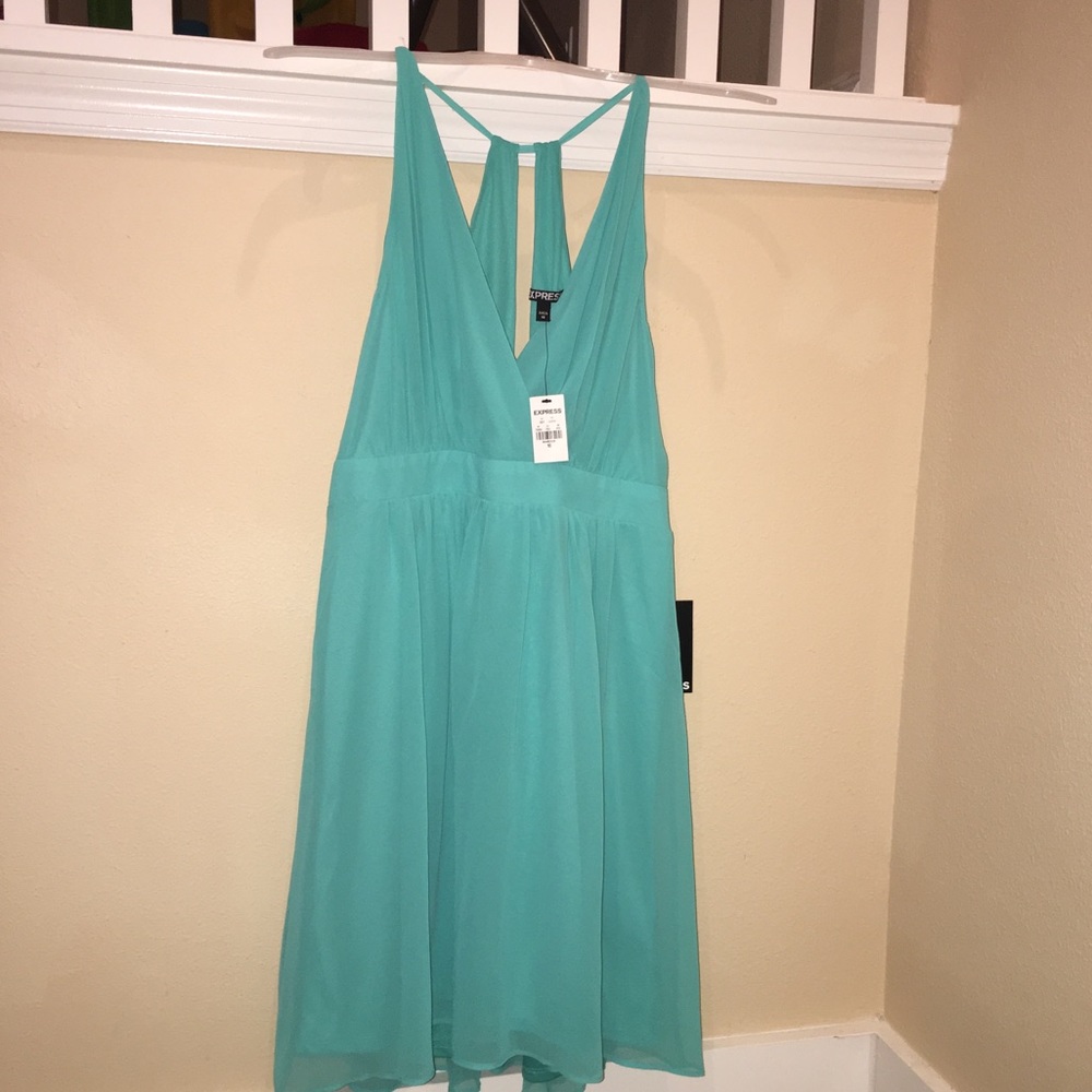 NWT Express Teal Party Dress